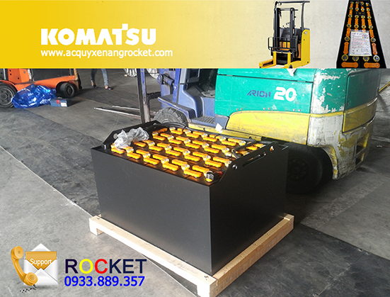 Ắc quy xe nâng Komatsu. ROCKET VCD400 - 48